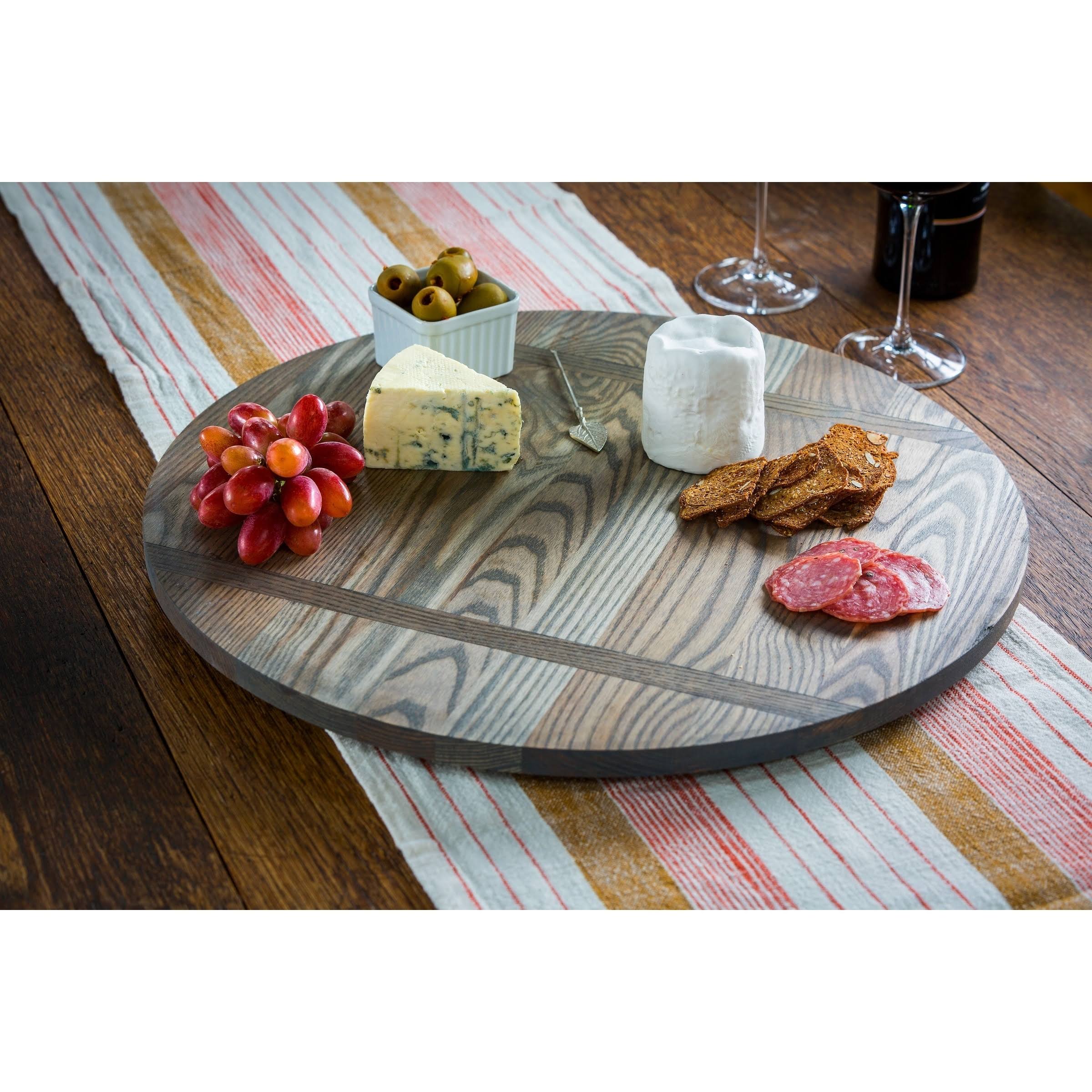 J.K. Adams Wood Lazy Susan - Handmade - Brown