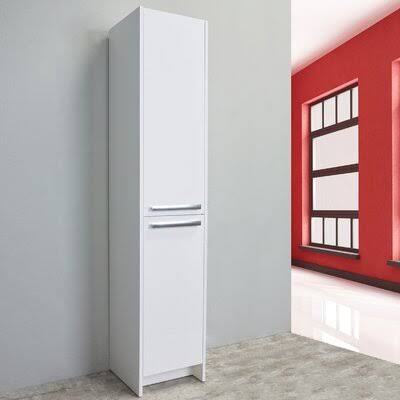 Daggna 16x22 W x 75x22 H x 13x22 D Free-Standing Linen Cabinet Latitude Run Finish: White