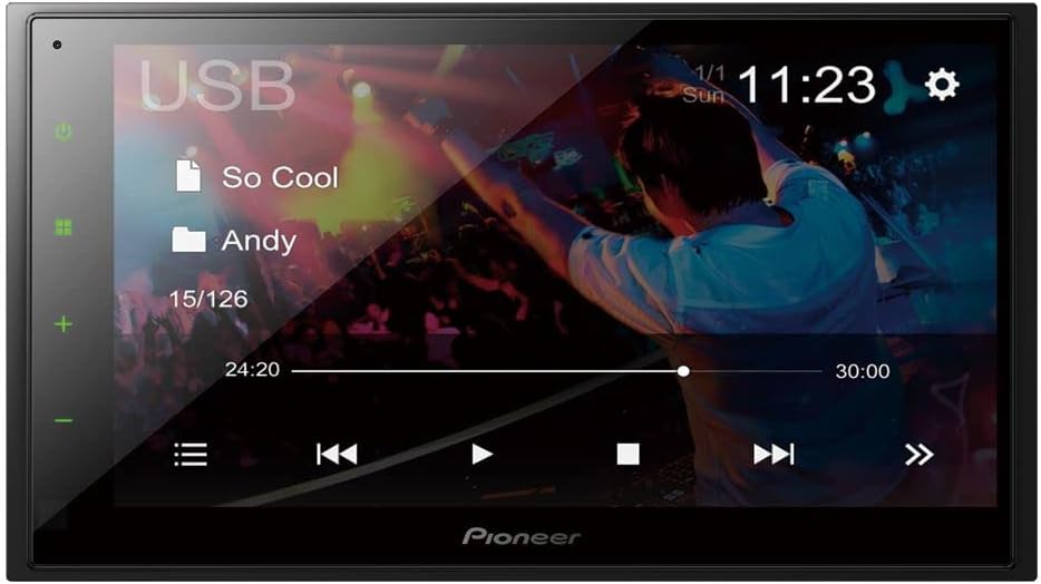 Pioneer DMH-341EX - 6.8" Capacitive Touch Panel, AV Unit with Bluetooth