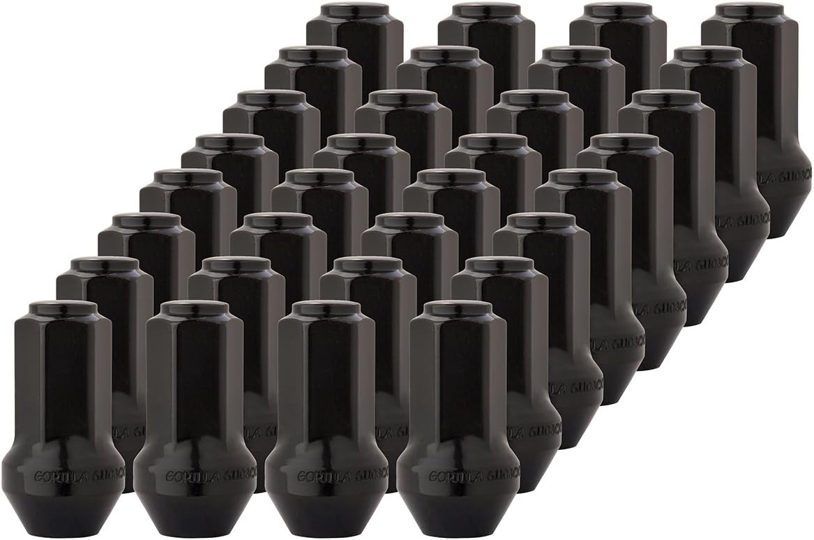 DPAccessories LCB5C9HEOBK06024 24 Black Wheel Lug Nuts for Most Ford Lincoln Trucks SUVs 4L3Z1012A 7L1Z1012A