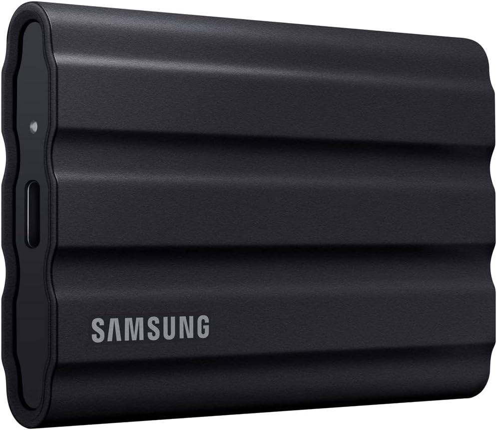 Samsung MU-PE1T0S/AM T7 Shield Portable Solid State Drive 1TB 2022 Black Bundle with 1 YR CPS Enhanced Protection Pack