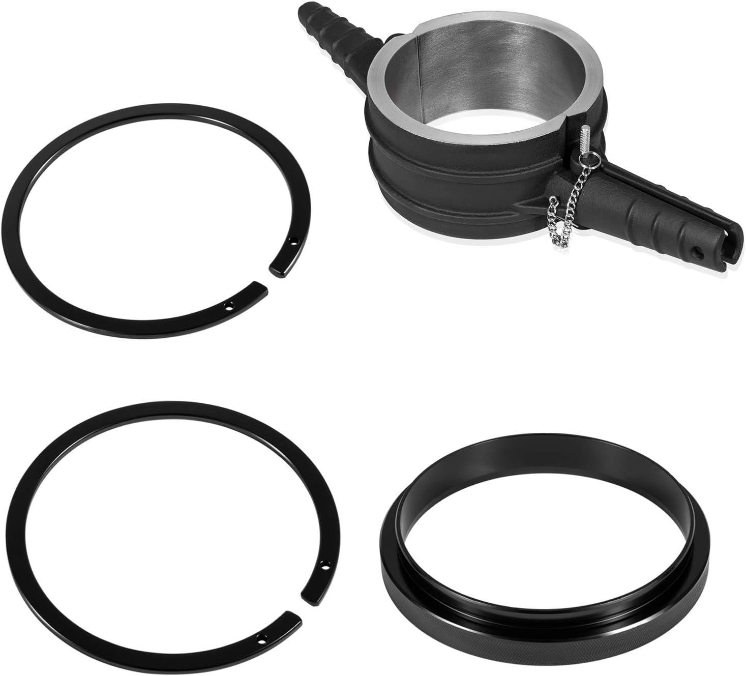 Piston Ring Compressor Tool 5.4 bore and Anti-Polishing Ring Adapter Set Alternative to 5299448 PT-7040 Compatible for Cummins ISX Caterpillar 3400