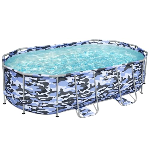 Bestway Steel Pro Max 14'x48 Camo Pool Set | Durable Construction, Easy Assembly, and All-Inclusive Accessories
