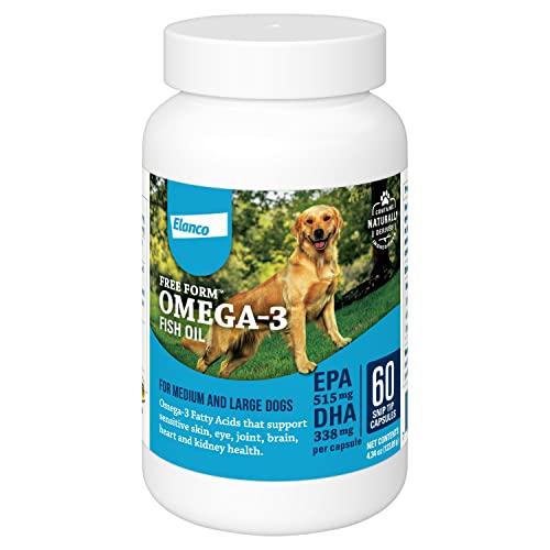 Elanco Snip Tips Omega-3 Fish Oil Liquid Supplement for Medium & Large Dogs, 60 Count - Kansas Nuitrition - HNZSDS