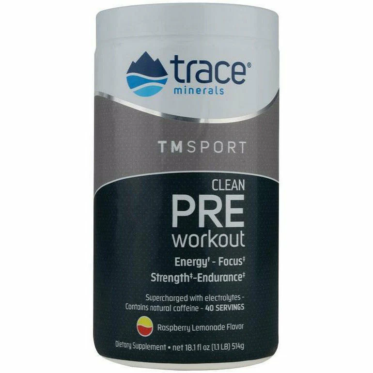 CLEAN Pre Workout 40 servings by Trace Minerals Research - Kansas Nuitrition - HNZSDS