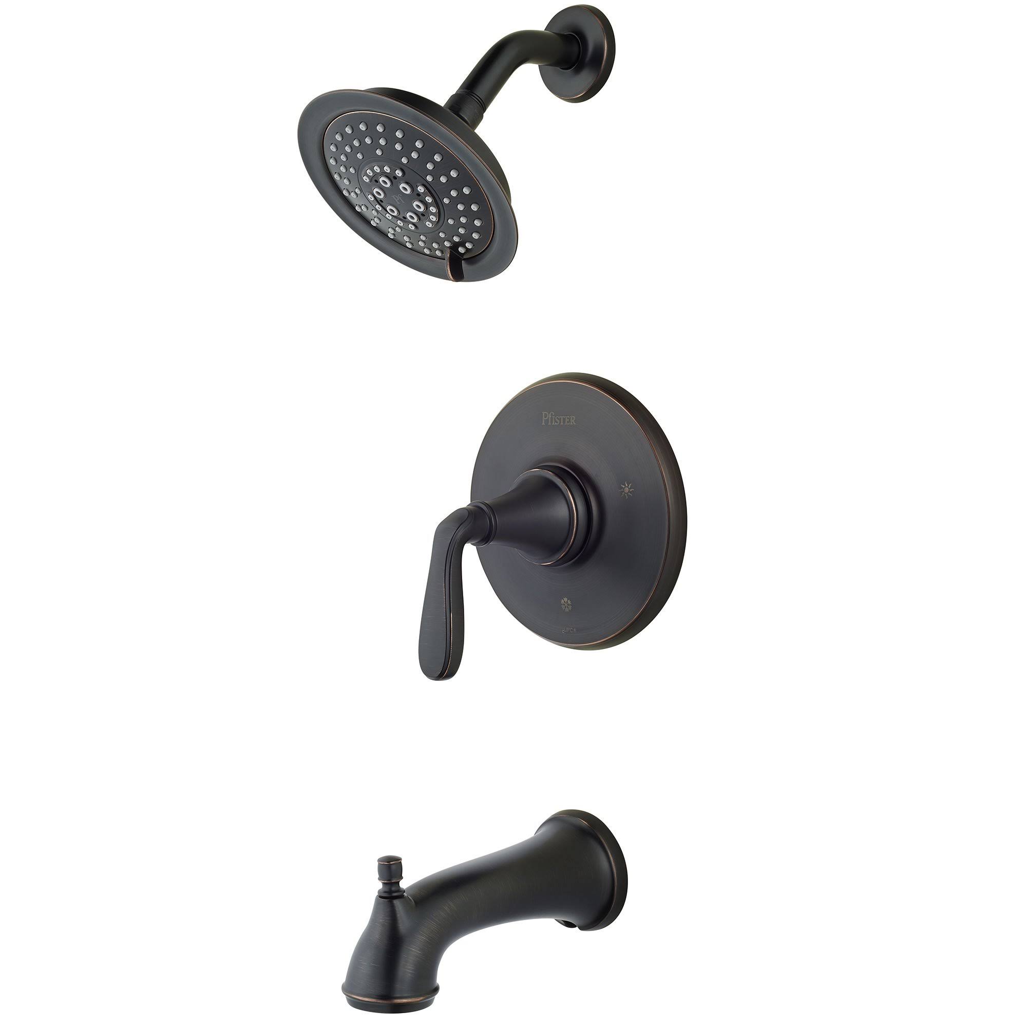 Pfister LG89-8MGY Northcott 1-Handle Tub u0026 Shower Trim in Tuscan Bronze