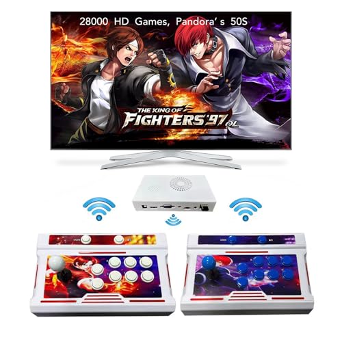 FVBADE [30000 Game in 1] 70S Pandora Box Retro Games Arcade Game Console with Two Separate Host for PC & Projector & TV 3D Games 1-4 Players Category