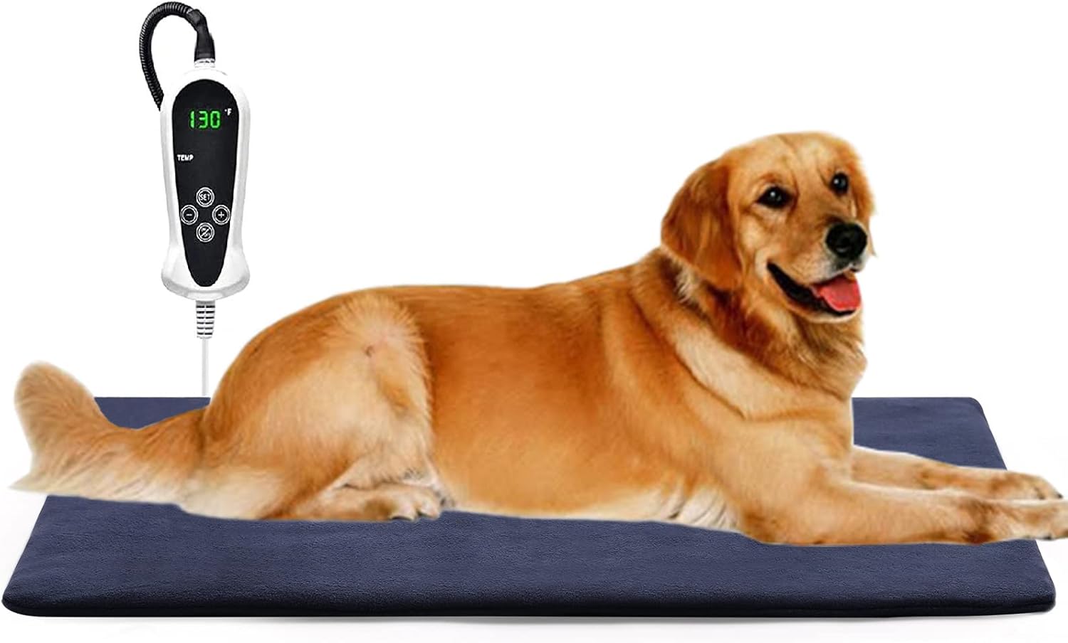 Pet Heating Pad for Dogs and Cats ​Upgraded Electric Pet Heated Mat Dog Warming Bed with Waterproof and Auto Power Off