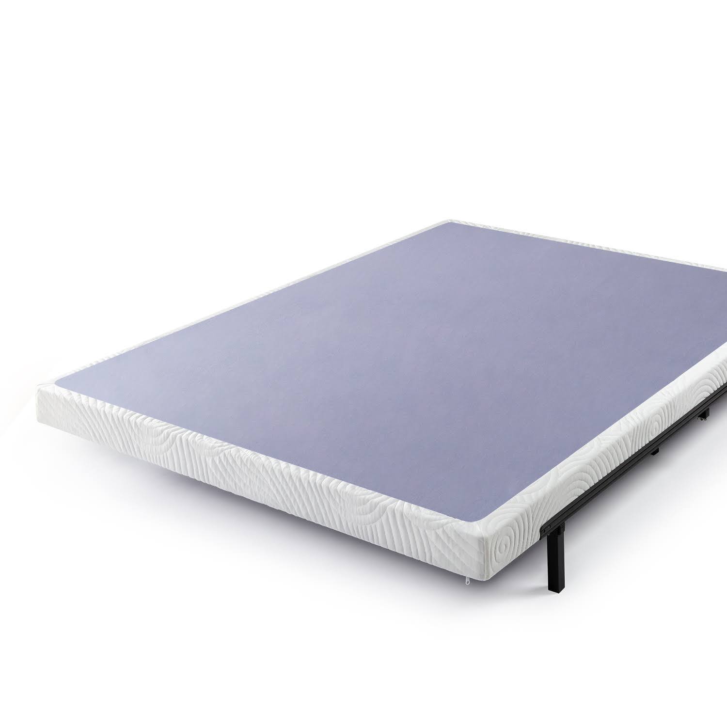 Zinus 4 inch Low Profile Metal Box Spring with Wood Slats Calking