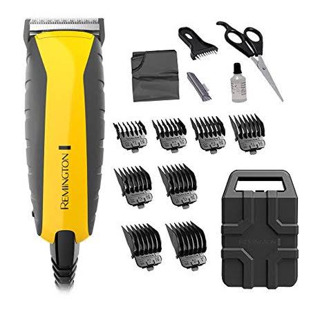 Remington Hc5850 Virtually Indestructible Haircut Kit u0026 Beard Trimmer, Hair Clippers for Men (15 Pieces), Colors Vary, Black - Megean
