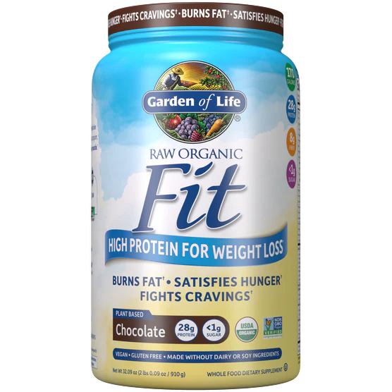 Raw Organic Fit Protein: Chocolate 32.5 oz by Garden of Life Sport - Kansas Nuitrition - HNZSDS