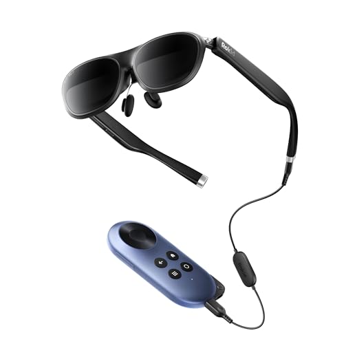 Rokid AR Joy Pack 2 AR Glasses, Smart Glasses Max 2 with Station, 160" Micro-OLED Display, Google Play, Media Streaming, HDCP Support & Cloud Gaming