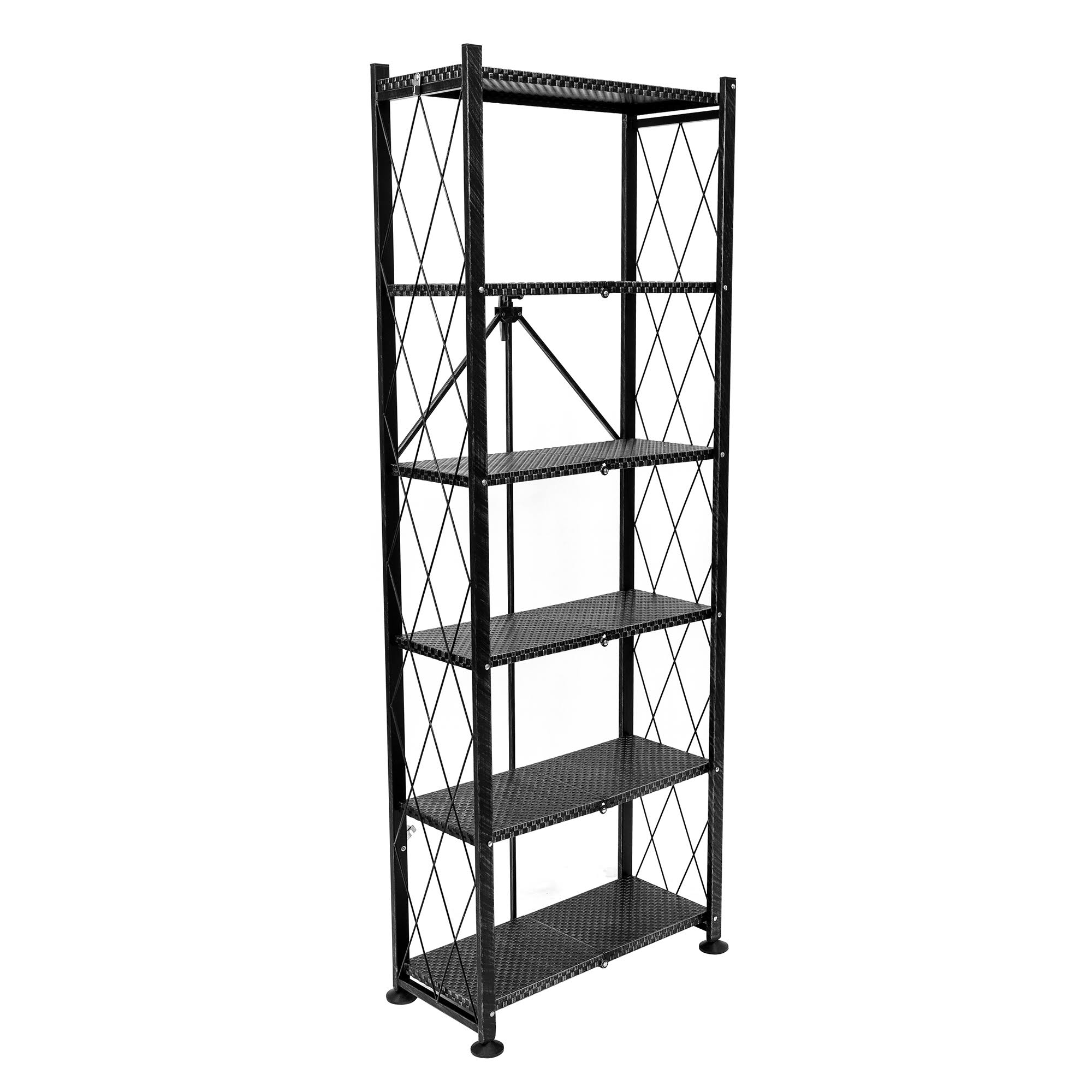 Origami 6-Tier Book Shelf, Black