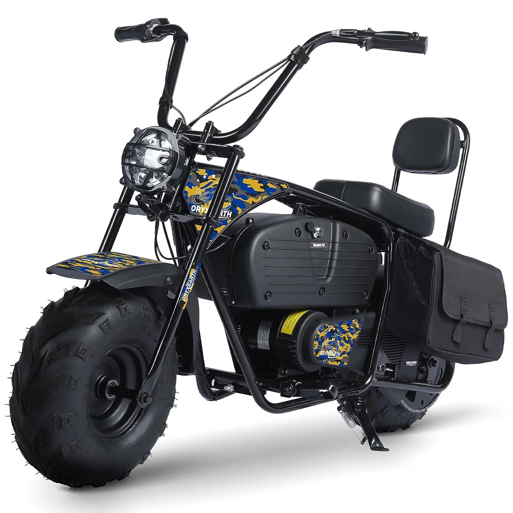 Oryxearth Powered Motorcycle Mini Bike for Kids, 36V Battery,1000W Motor Electric Dirt Bike, Camo - Radiant Selections