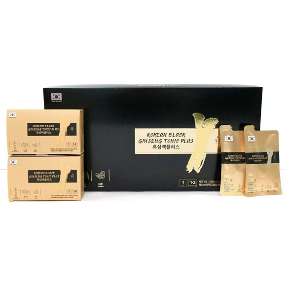 GeumHeuk Korean Black Ginseng Tonic Plus - High Absorption Rate, Enhance Immunity, Metal Performance, Stamina & Energy, Men & Women