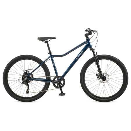 Schwinn Junction 27.5 inch Mens Hybrid Bike, 7 Speed Adult Bicycle, Navy, Size: 27.5 inch - Sports Supplies Online Store
