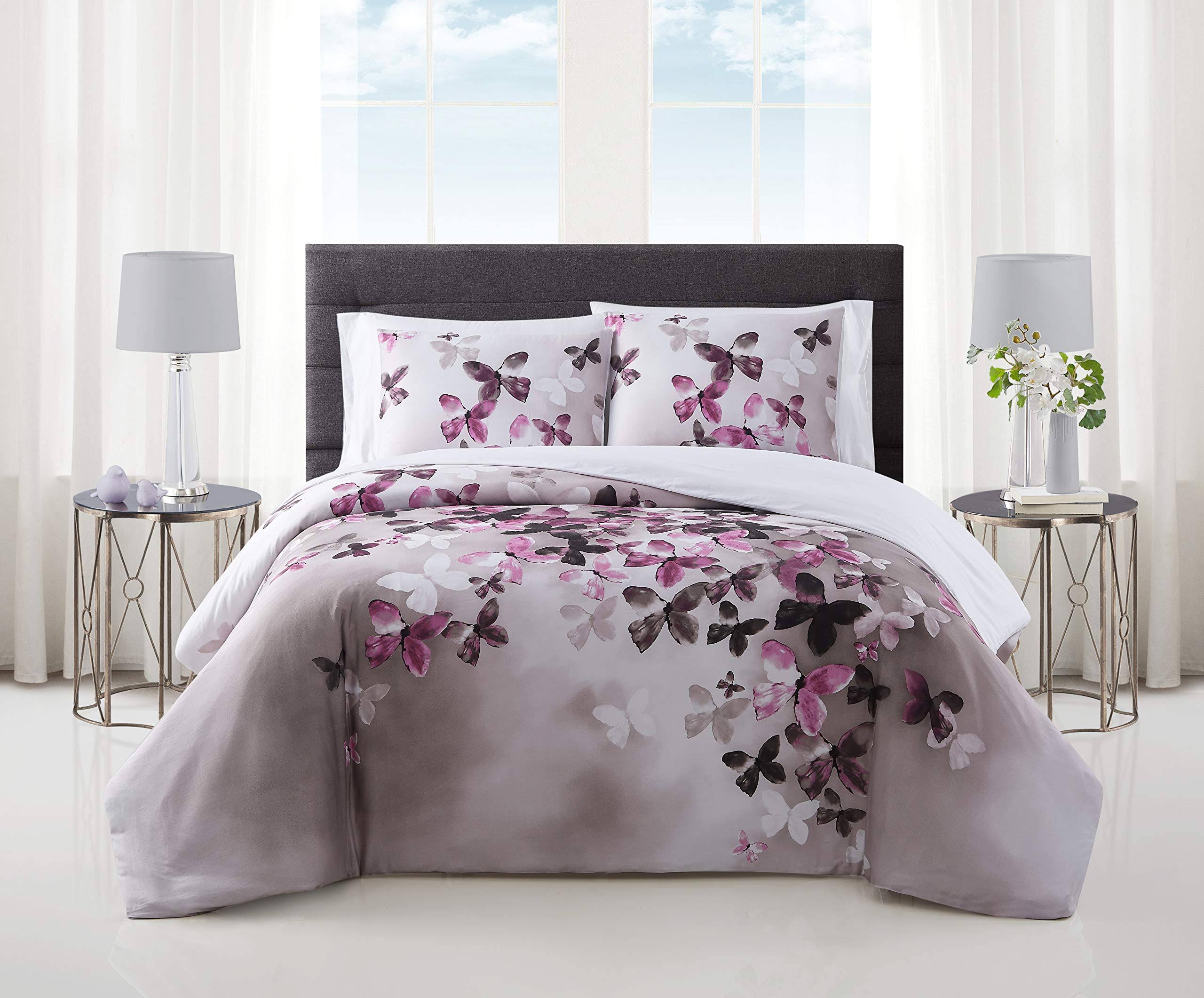 Vince Camuto Lissara 3 Piece Comforter Set, King - Multi