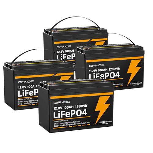 12V 100Ah LiFePO4 Battery Group 31 With Built-in 100A BMS, 15000 Deep Cycles Rechargeable Lithium Battery Prefect for Solar System, Rvs, Marine, Vans
