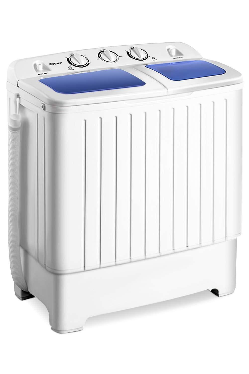 Giantex Portable Mini Compact Twin Tub 11lb Washing Machine Washer Spin Dryer