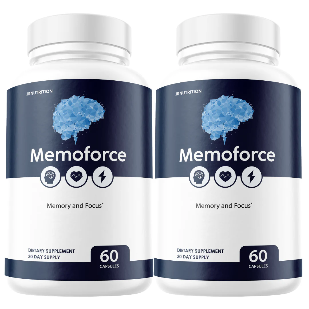 Memoforce Brain Health Booster Memory Cognitive Health & Wellness - 2 Bottles - Kansas Nuitrition - HNZSDS
