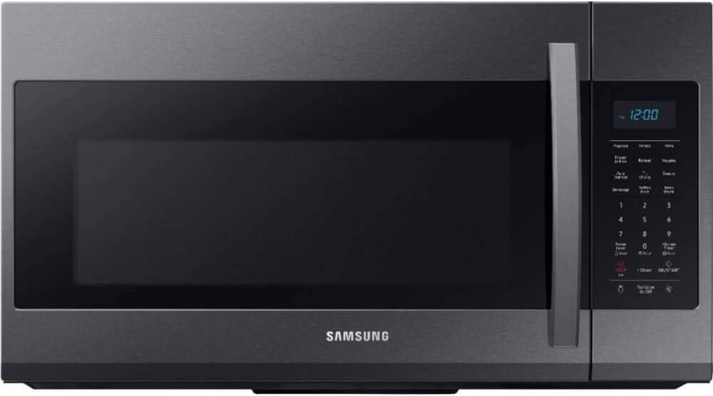 SAMSUNG ME19R7041FG 1.9 cu ft Over The Range Microwave with Sensor Cooking in Black Stainless Steel