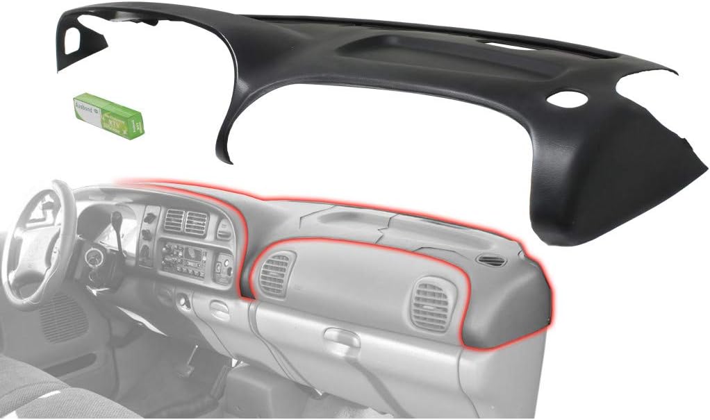 For Dodge Ram 1500/2500 / 3500 Dash Cover 1998 99 00 01 2002 | Black | 998-15013