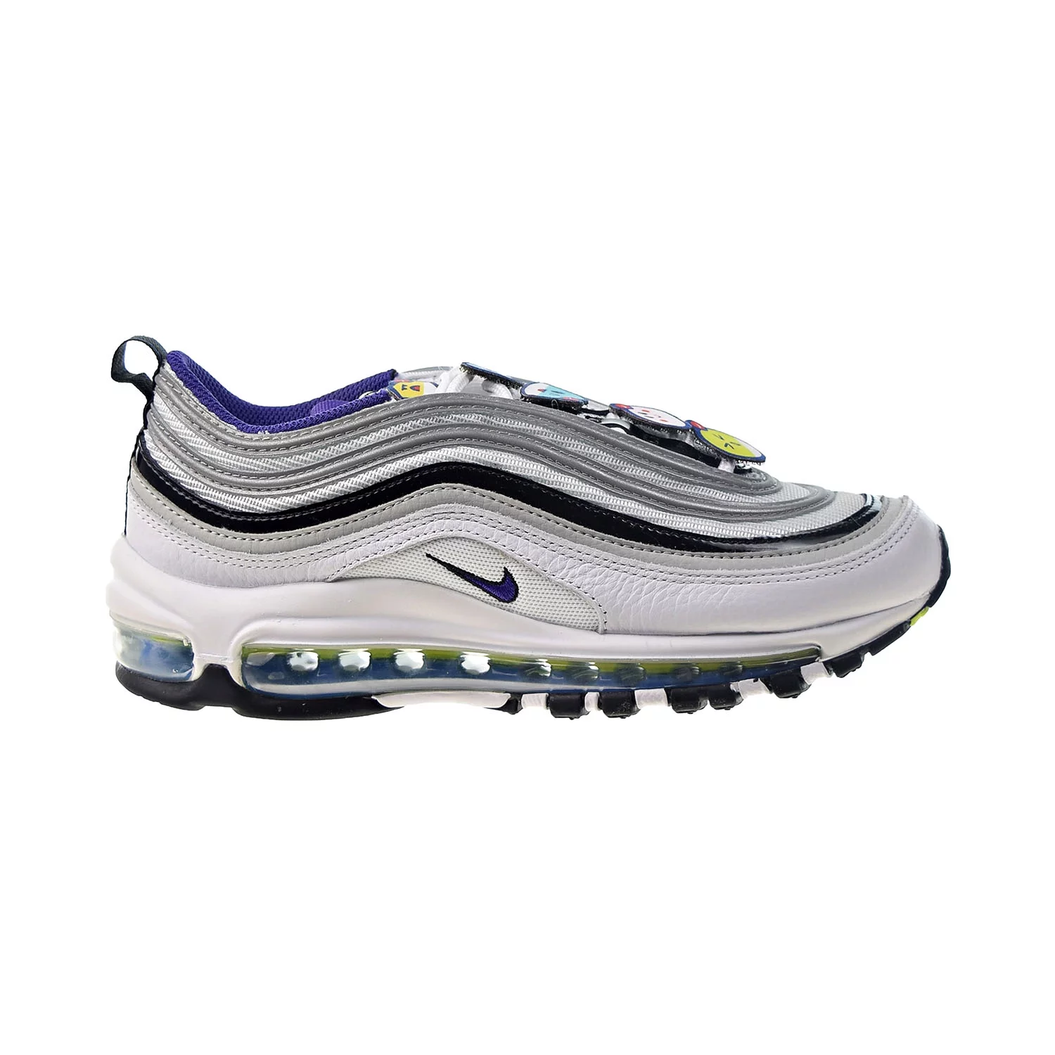 Nike Air Max 97 Men's Shoes White-Court Purple-Black dd9598-100
