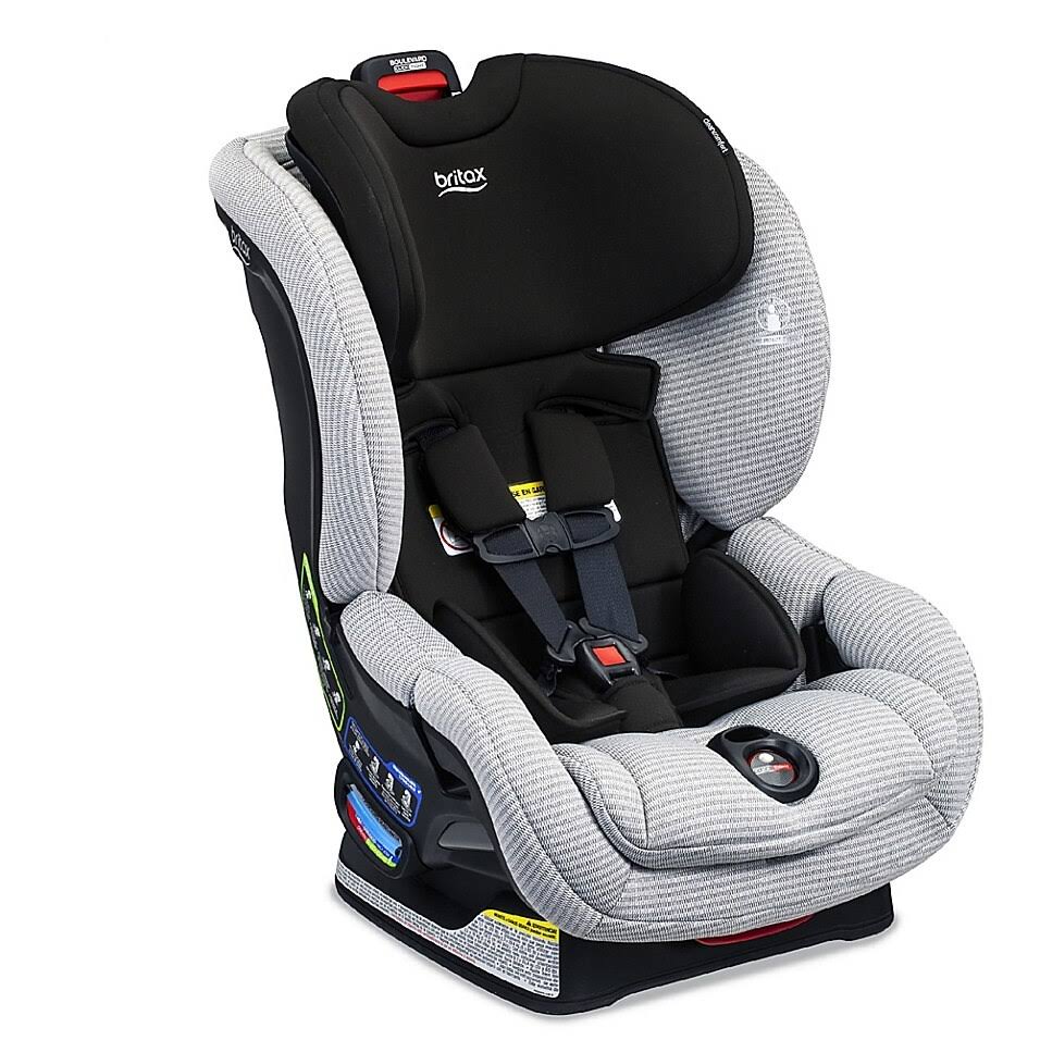 Britax Boulevard ClickTight Clean Comfort Convertible Car Seat in Light Grey
