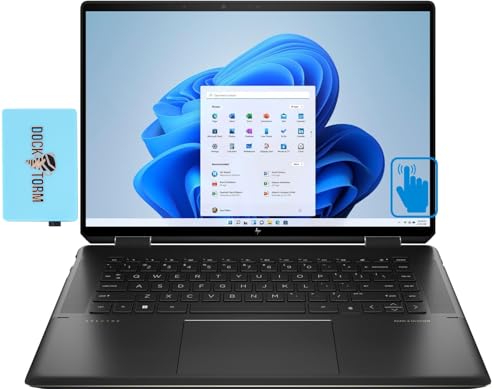HP Spectre x360 2-in-1 Touch Laptop (Intel i7-11390H, 16GB RAM, 2TB PCIe SSD, Intel Iris Xe, 16.0", Active Pen, Backlit Keyboard, Fingerprint, WiFi