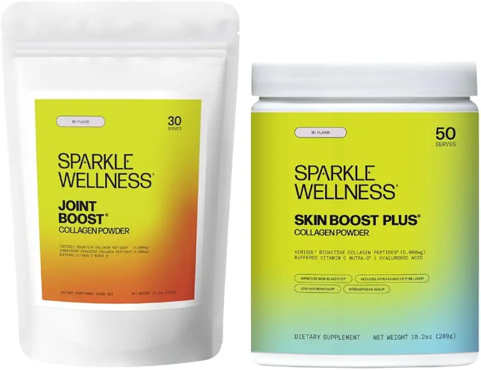 Sparkle Wellness Skin Boost Plus (No Flavor) [50-Serves] & Joint Boost (No Flavor) [30-Serves] | Collagen with VERISOL