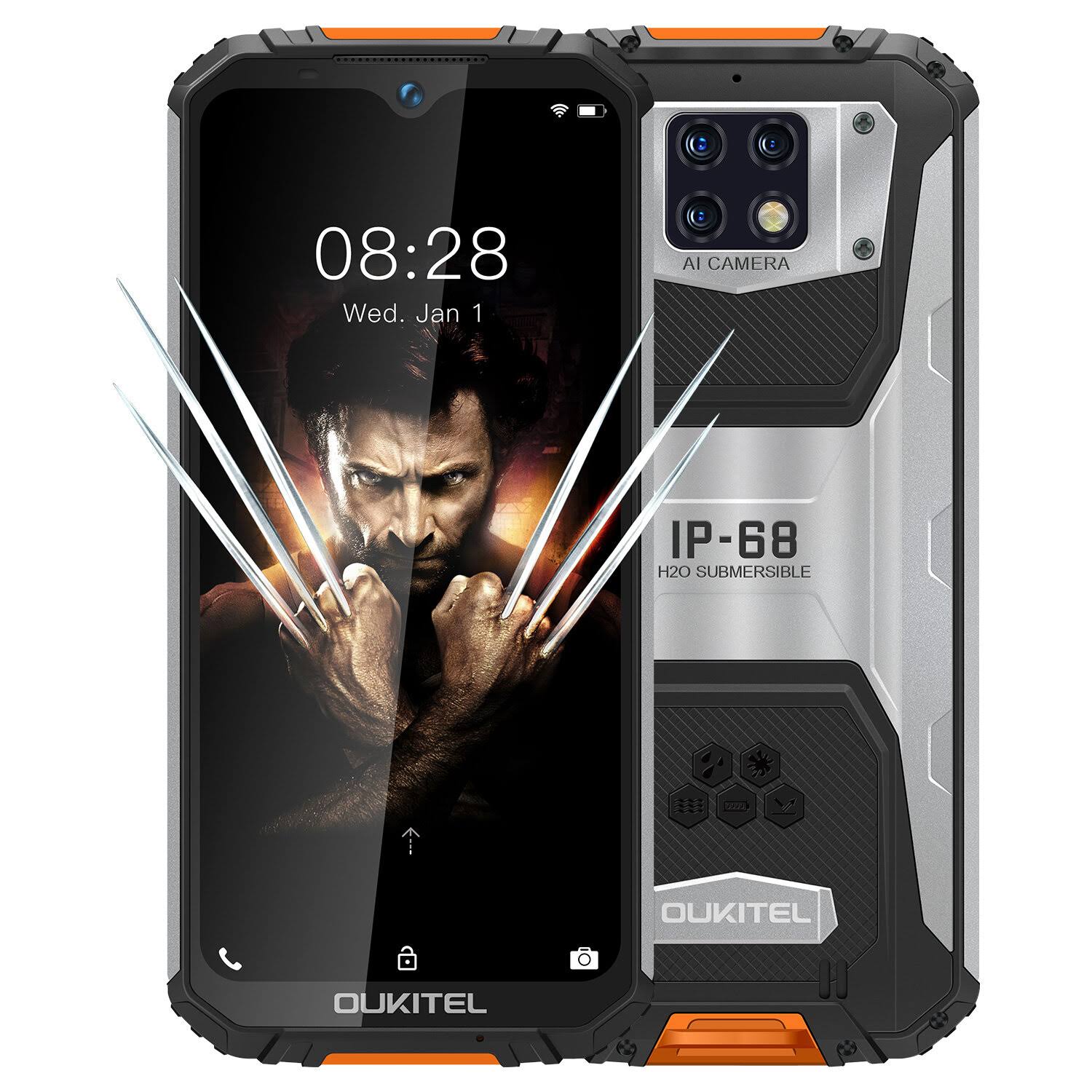 OUKITEL OUKITEL WP6 Global Version 6.3 inch Fhd+ IP68 Waterproof 10000mAh 48MP Triple Rear Camera 6GB 128GB Helio P70 4G Smartph