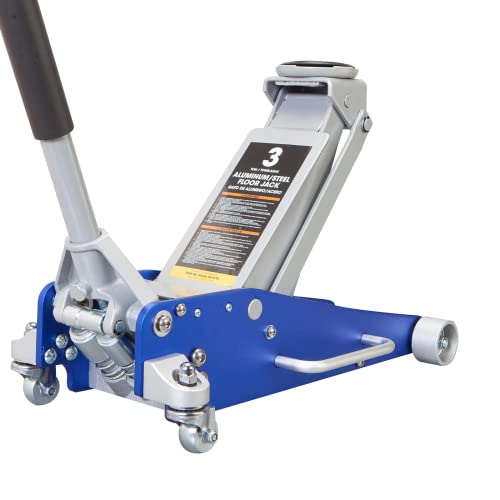 BIG RED 1.5 Ton Floor Jack,Aluminum and Steel Hydraulic Low Profile Car Jack with Dual Piston Quick Lift Pump