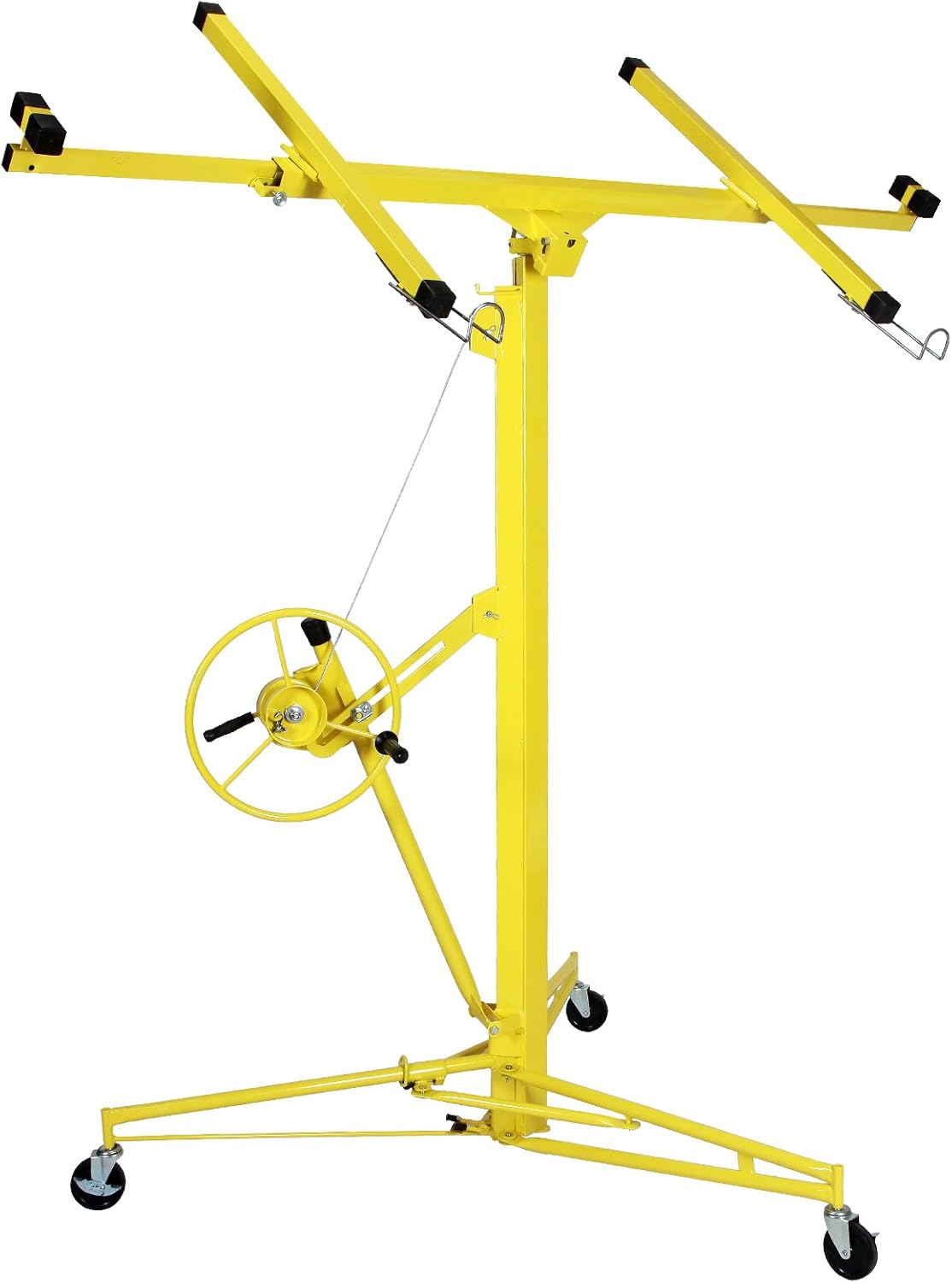 Drywall Lift Rolling Panel Hoist Jack Lifter Construction Caster Wheels Lockable Tool (16FT)