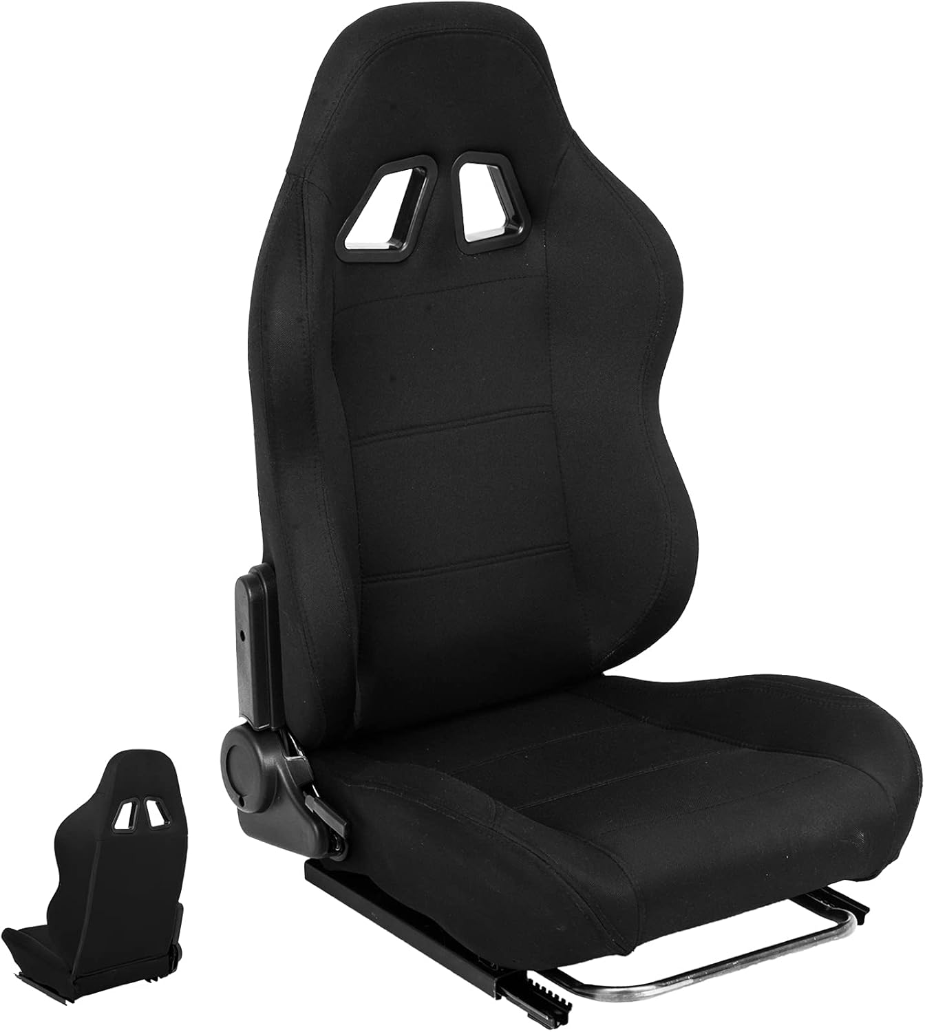 Marada Racing Bucket Seat with Double Locking Slides Racing Seat Adjustable Fits Most Racing Wheel Stands(Racing Wheel Stand Not Include)