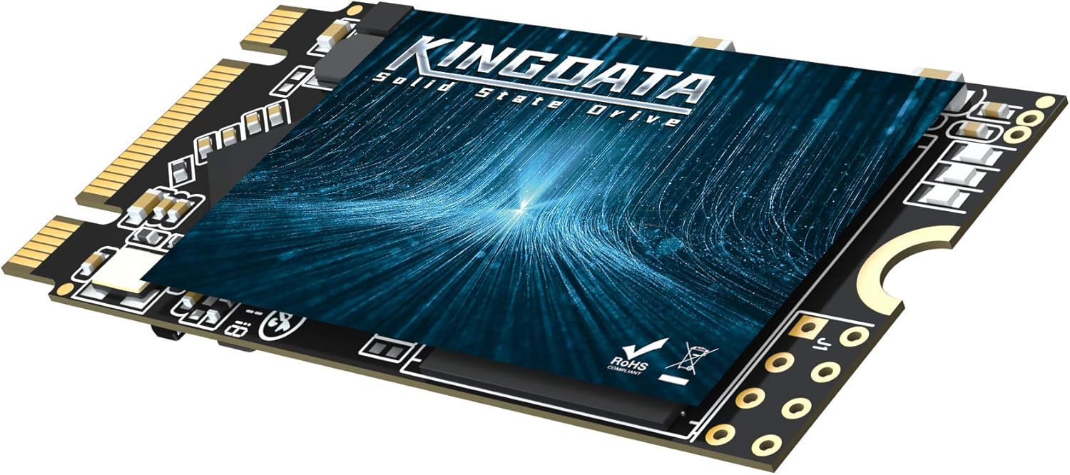 Kingdata M.2 2242 SSD 500GB Ngff Internal Solid State Drive High-Performance Hard Drive for Desktop Laptop SATA III 6Gb/s Includes SSD(500GB