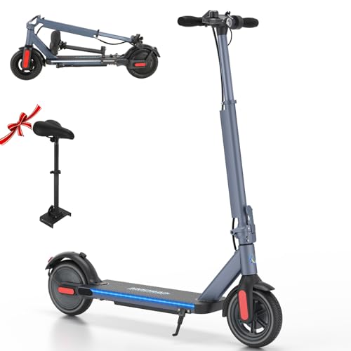 Caroma Electric Scooter, 500W Motor, 25 Miles Range & 20Mph, 10" Solid Tires Electric Scooter Adults