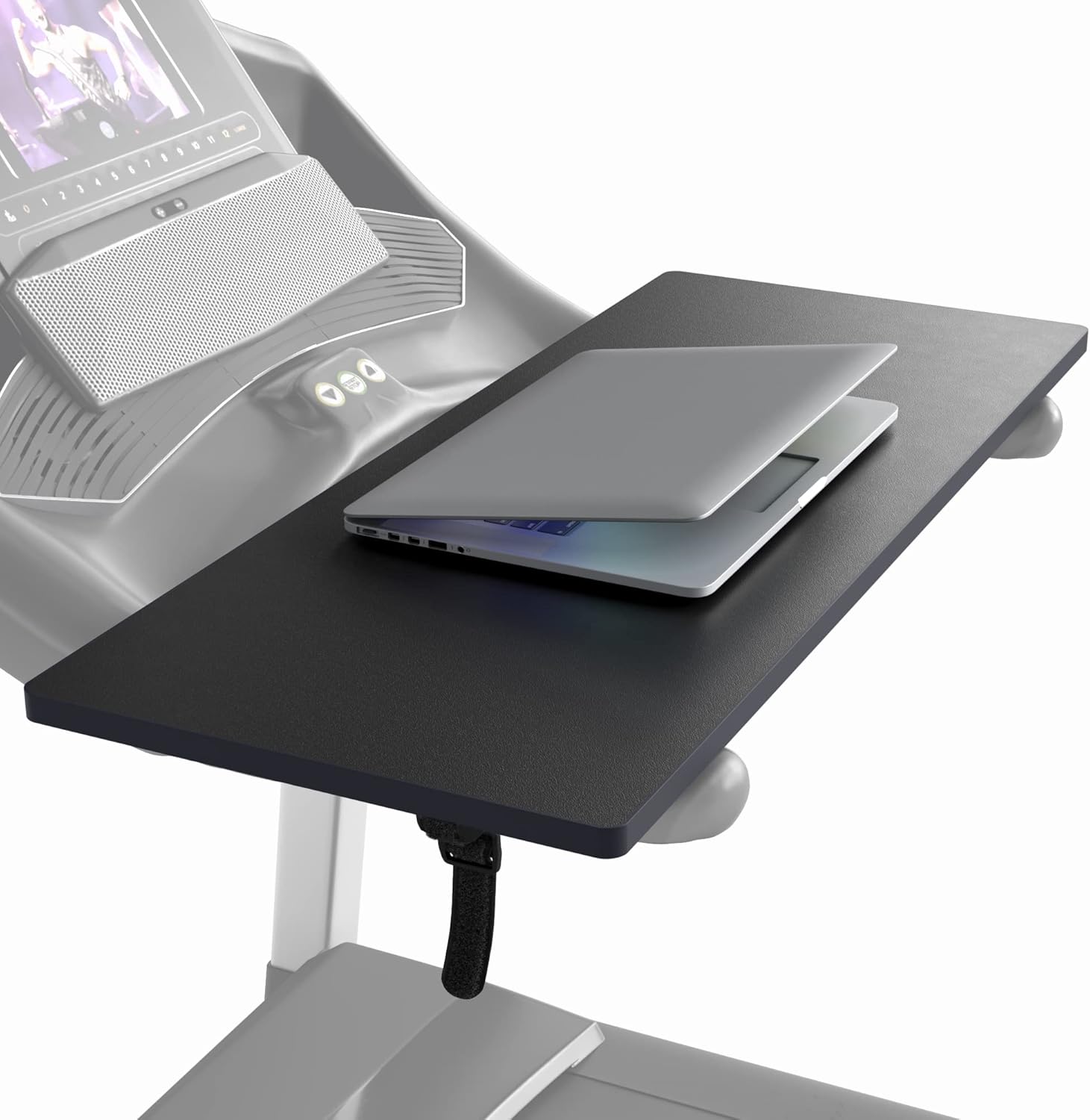 Treadmill Desk Attachment - Adjustable Treadmill Laptop Holder - Easy to Set Up Laptop Stand for Treadmill