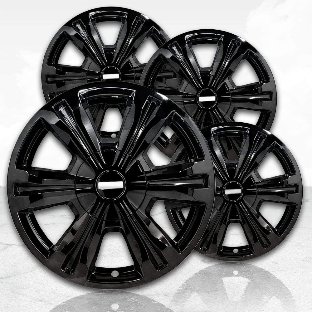 Upgrade Your Auto 18" Gloss Black Wheel Skins (Set of 4) for GMC Terrain 2016-2017