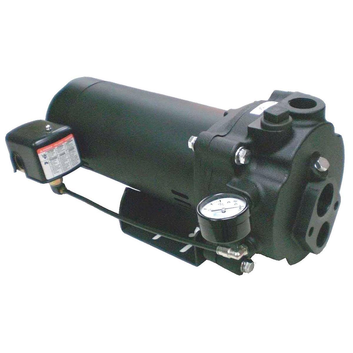 Dayton 5UXK6 Convertible Jet Pump, CI, 1-1/2HP, 115/230V