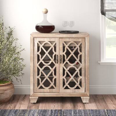 Mortenson 2-Door Bar Cabinet Canora Grey