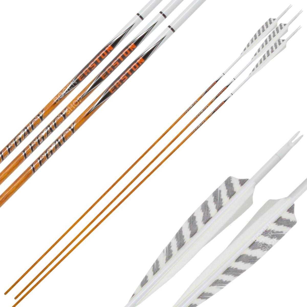 Easton Carbon Legacy Arrows 4 in. Feathers 6 Pk - Sports Supplies Online Store