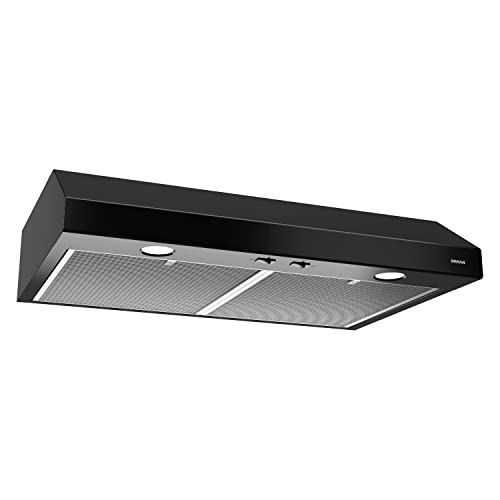 Broan-NuTone BCSD142SS Glacier 42-inch Under-Cabinet 4-Way Convertible Range Hood with 2-Speed Exhaust Fan and Light, 300 Max Blower CFM