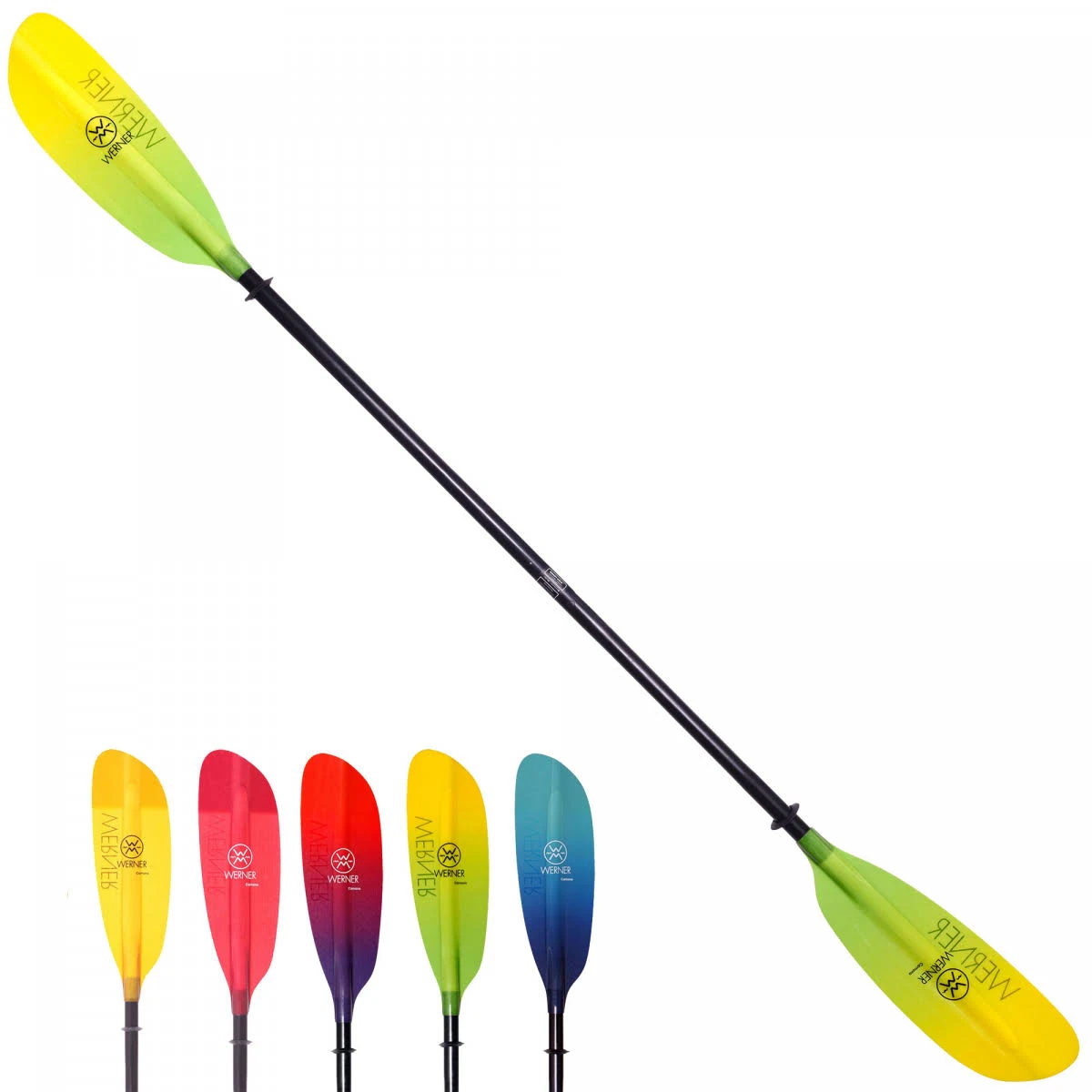 Werner Camano Fiberglass Straight Shaft Kayak Paddle