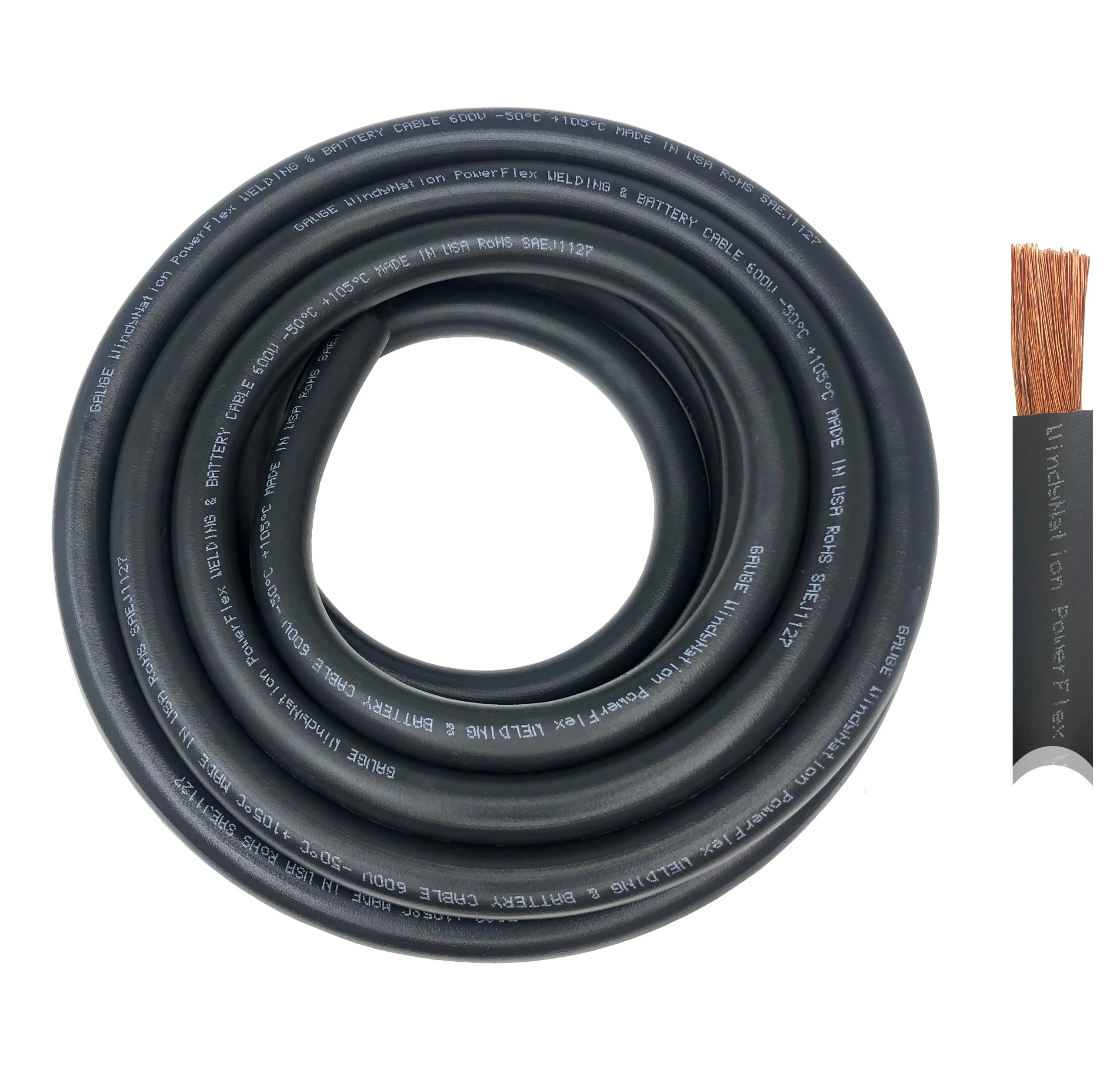 2/0-Gauge 50 ft. Black Welding Cable