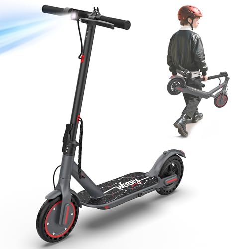 Electric Scooter for Kids 10+, 350W Motor, Max 12Miles Long Range, 19 MPH Max Speed, 8.5" Solid Tire
