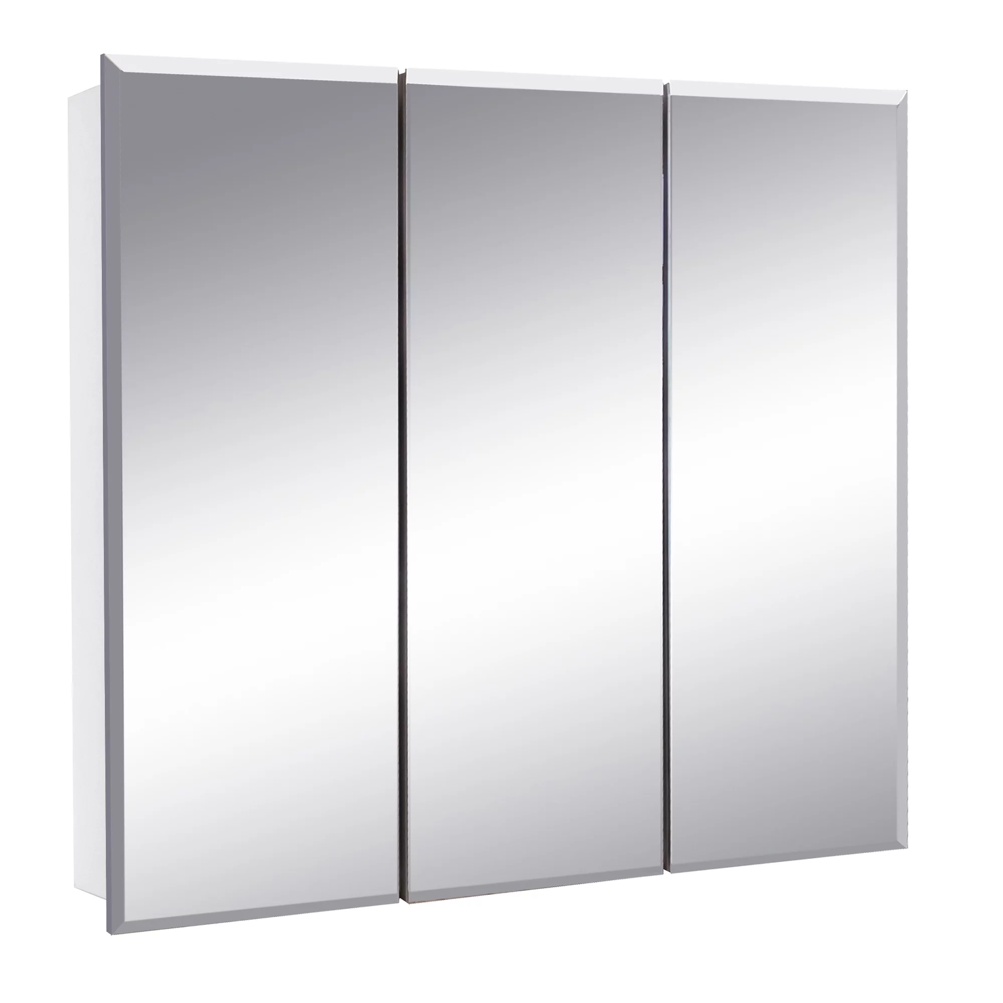 Cyprus Medicine Cabinet 24.5-Inch – Durable Pre-Assembled – Bathroom Wall Cabinet with Frameless Mirrored Doors – 4.4" X 24.5" X 25" – Design House