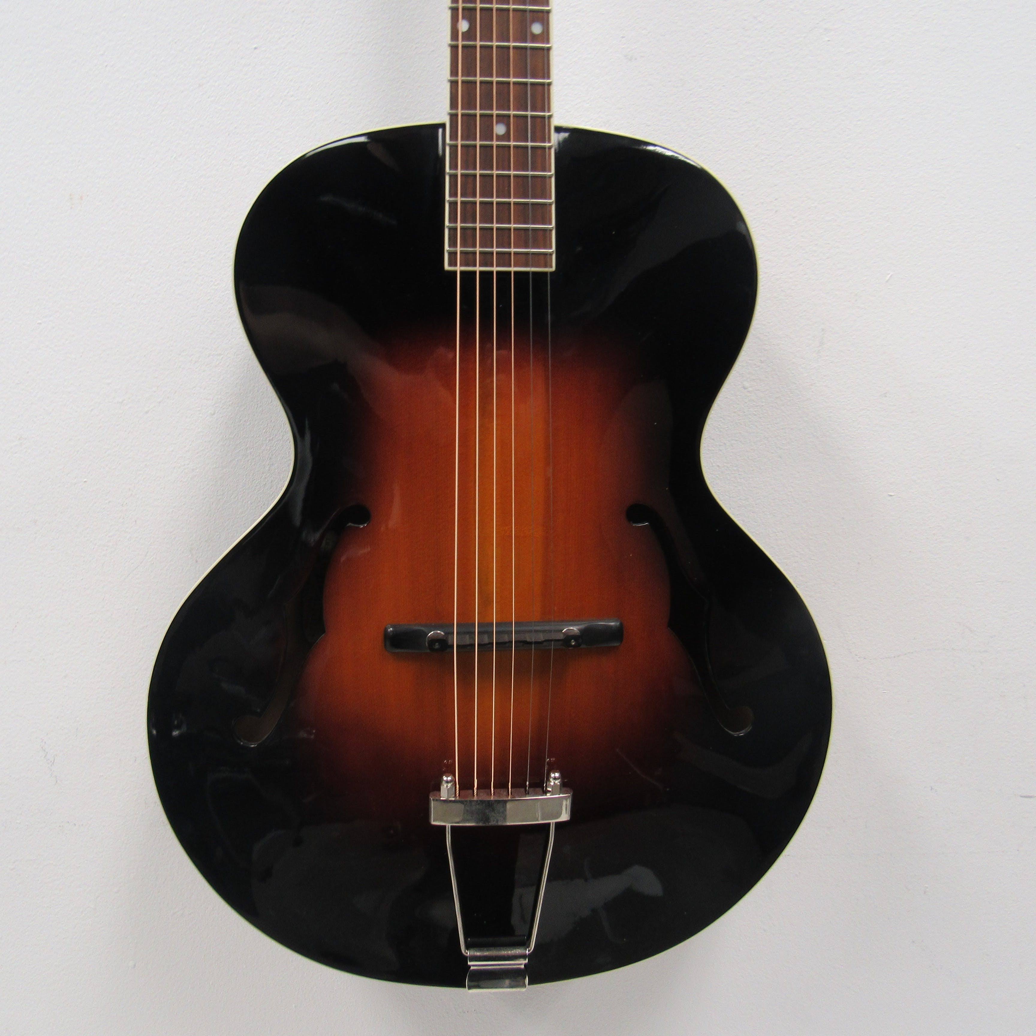 The Loar LH-300 Hand-Carved Archtop Acoustic Guitar, Vintage Sunburst
