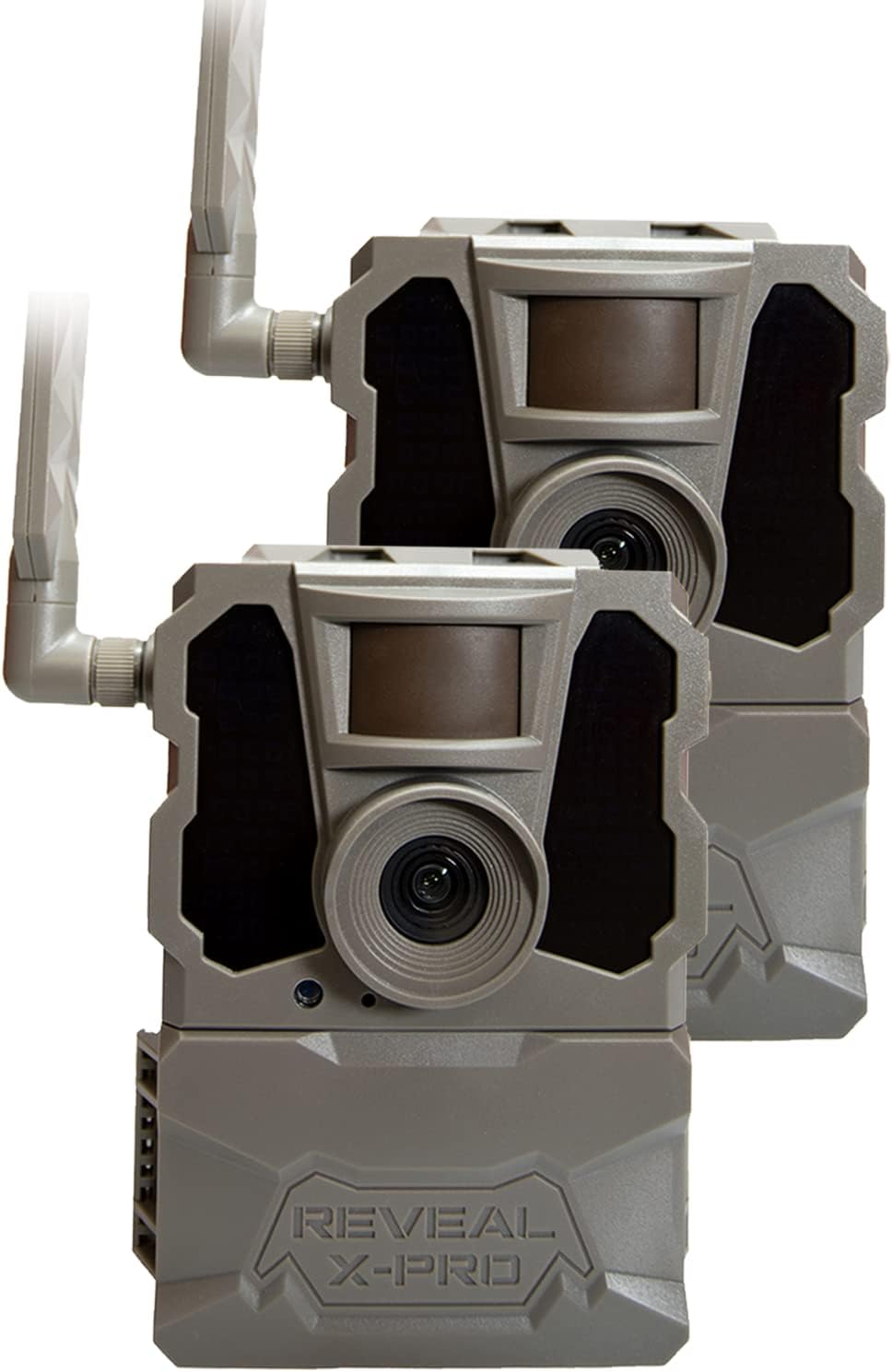 TACTACAM Reveal X PRO Cellular Trail Camera, Verizon and AT&T, NO Glow, Integrated GPS Tracking, Built in LCD Screen, HD Photo and HD Video (2 PK)