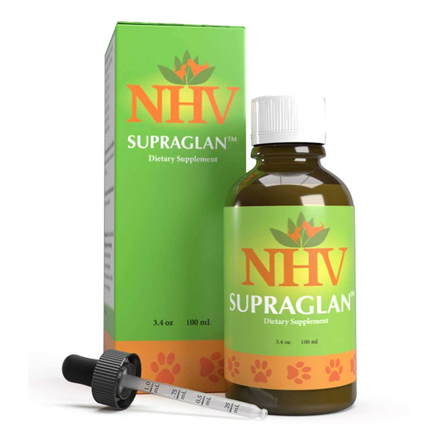 NHV Supraglan Natural Herbal Support for Adrenal Dysfunction Cushing's and Addison's Disorders in Dogs and Cats - Pet Supplies online store