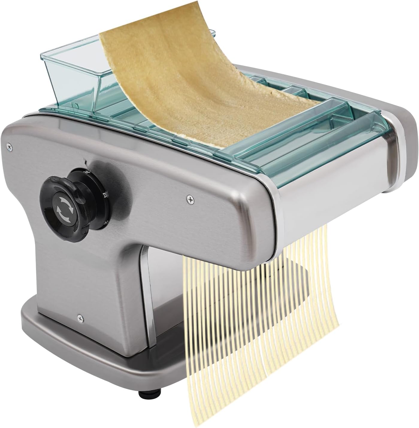 Electric Pasta Maker, 110V 135W Automatic Noodle Maker Machine Noodle Dough Pressing Machine for Commercial and Home Use